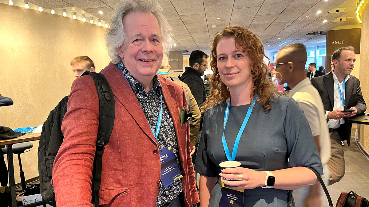 &lt;p&gt;Fredrik Arrhén, Senior Scientist at RISE, and Catarina Sahlberg, Programme Director, Big Science Sweden.&lt;/p&gt;